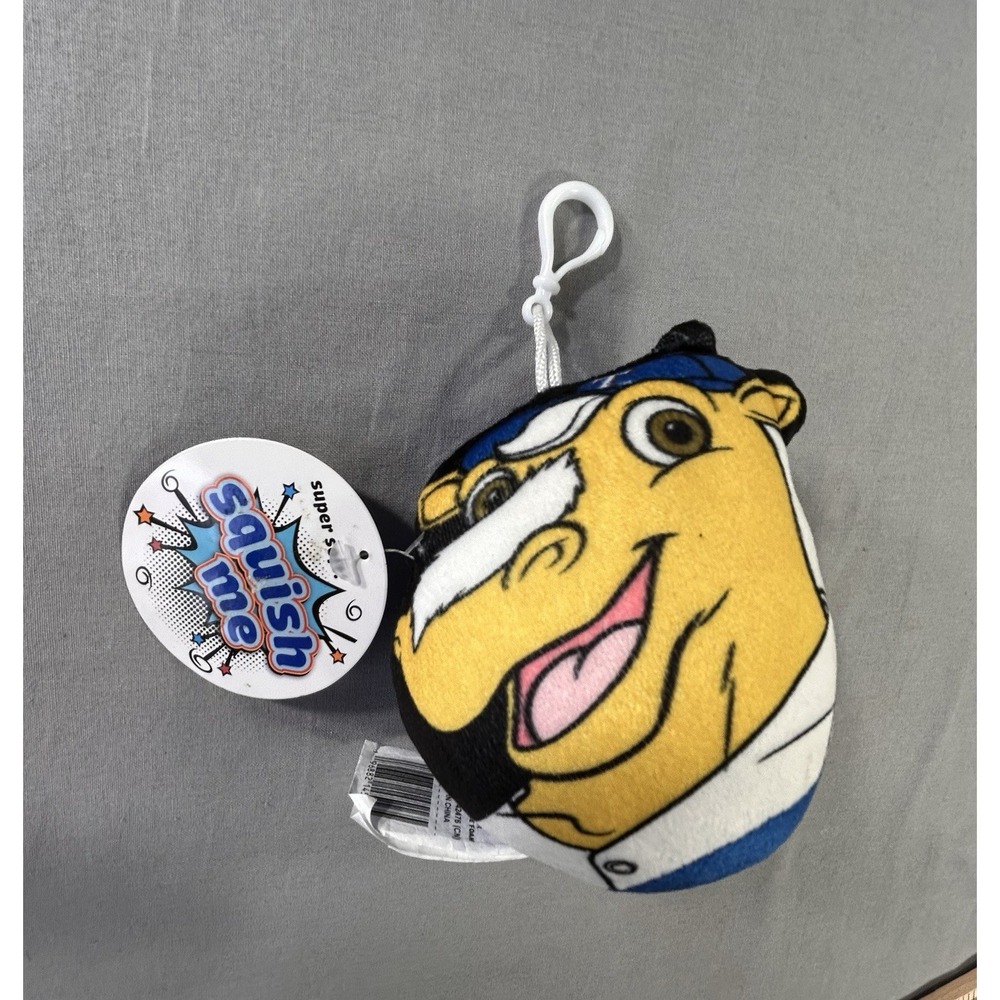 Texas Rangers Mascot Plush Captain Keychain Backpack Clip New